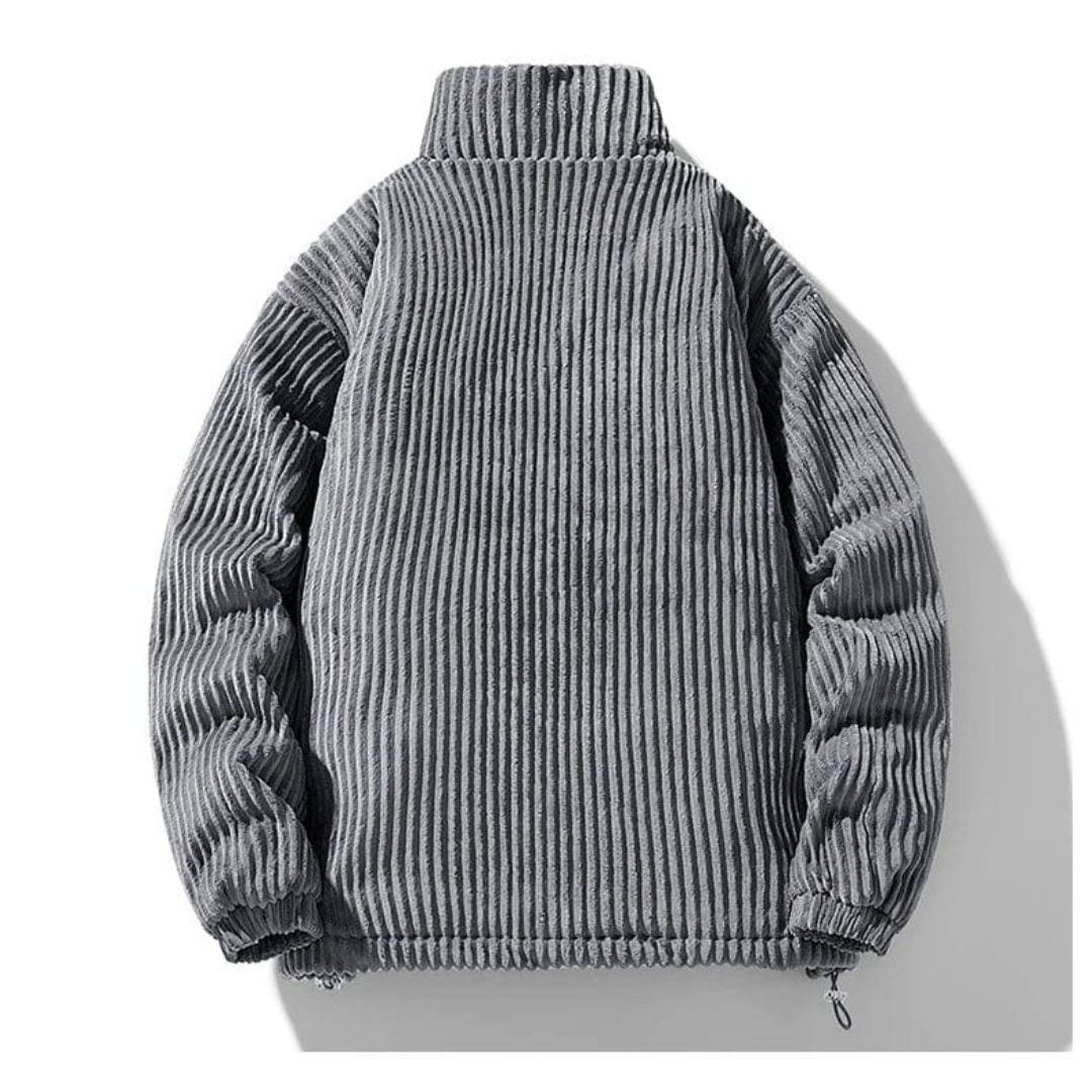 Men's Corduroy Jacket – Warm Stand Collar Casual Jacket for Autumn & Winter