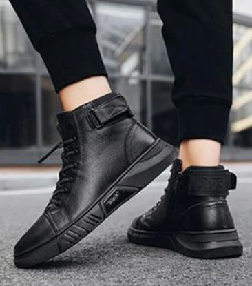Herren High-Top Sneaker Stiefel – Modisch, Komfortabel und Rutschfest für Alltag und Freizeit
