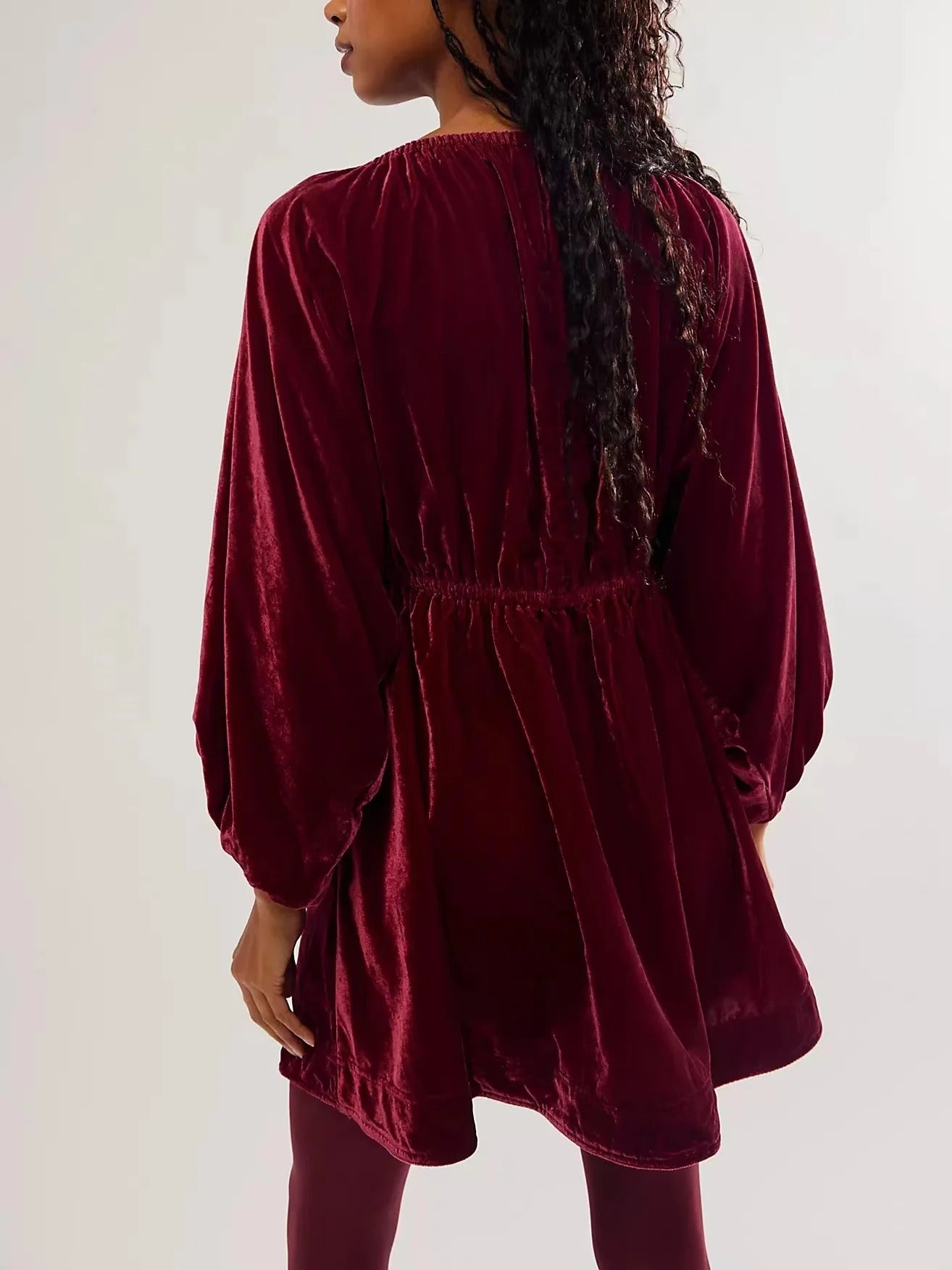 Francesca – Samt Mini-Kleid für Damen