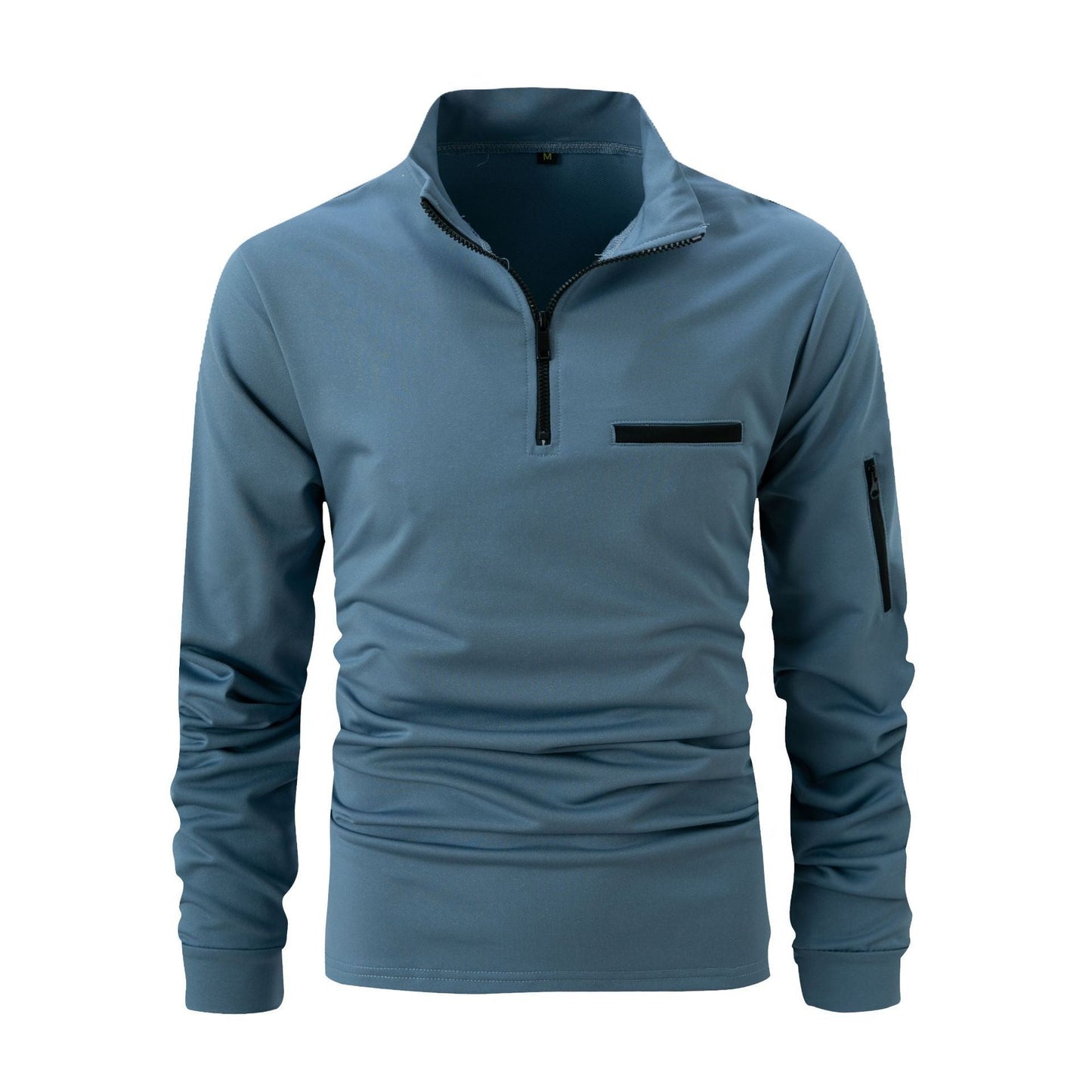 Herren Sportlicher Quarter-Zip Pullover mit Reißverschluss und Langarm – Athleisure Oberteil für Training und Alltag