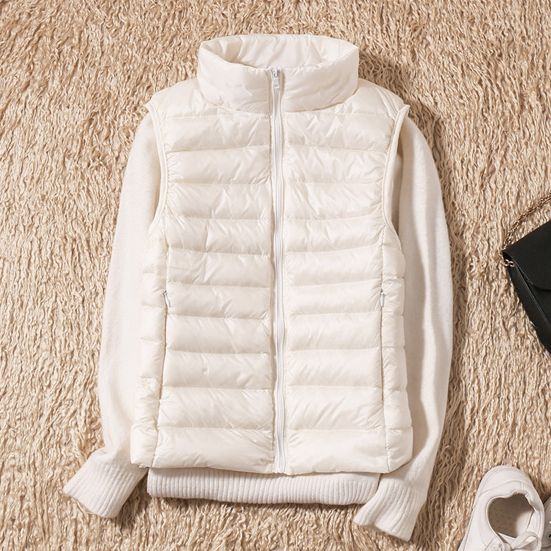 Damen Steppweste Leicht Daunenweste Modern Outdoor Alltag