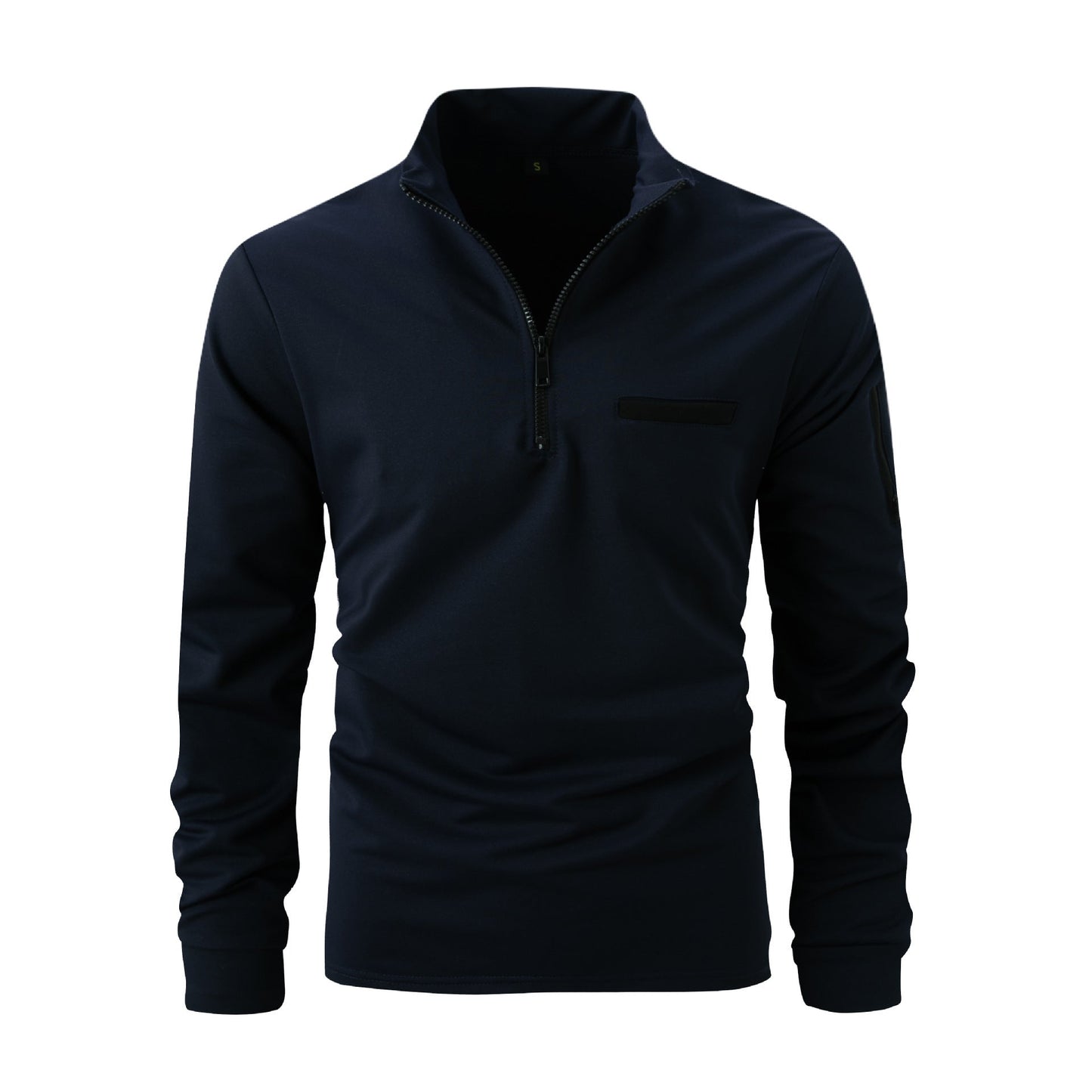 Herren Sportlicher Quarter-Zip Pullover mit Reißverschluss und Langarm – Athleisure Oberteil für Training und Alltag