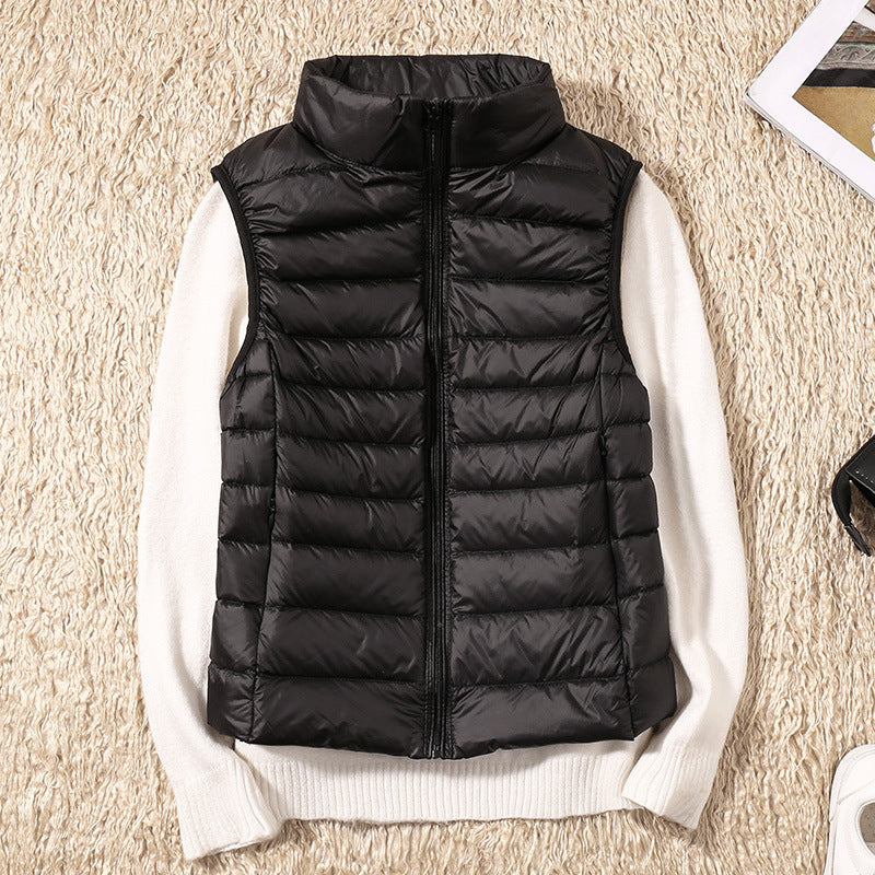 Damen Steppweste Leicht Daunenweste Modern Outdoor Alltag