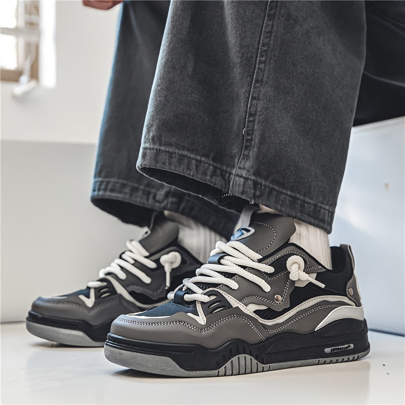 Herren Sneaker Low Streetwear Chunky Freizeitschuhe für Herbst und Sport