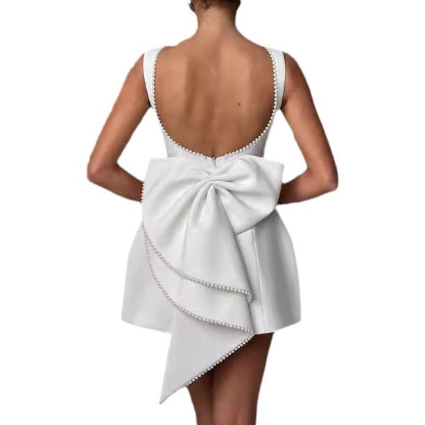 Georgina – Modischer Slim Fit Rock mit Perlen-Schleife