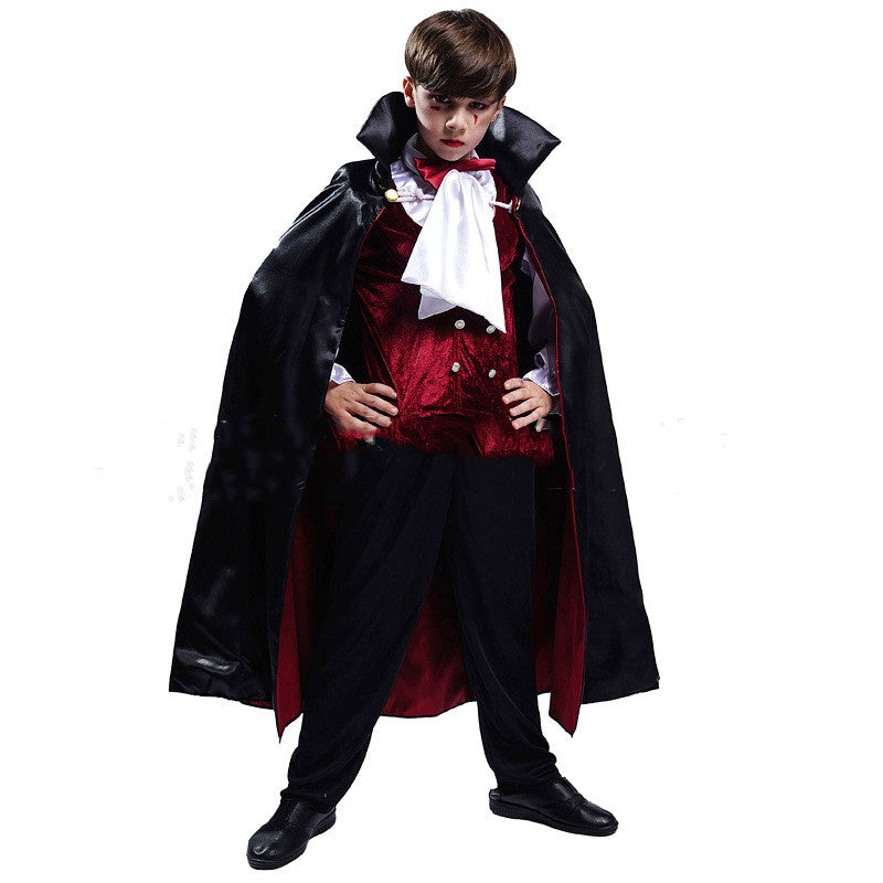 Children's Halloween Vampire Costume – Boys' Outfit for Spooky Parties & Carnival