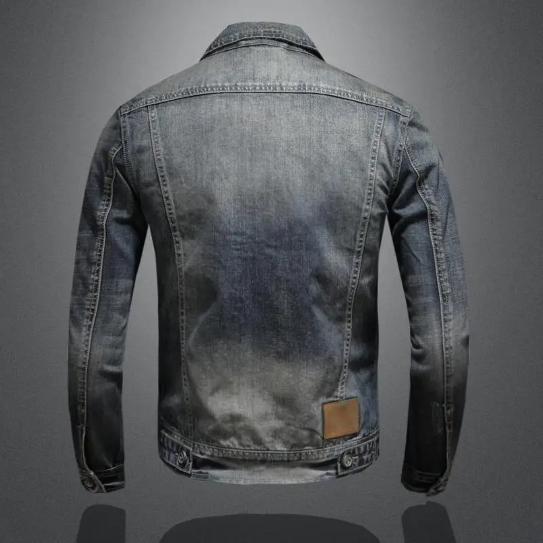 Herren Jeansjacke im Vintage-Look – Zeitloser Stil für Alltag und Freizeit