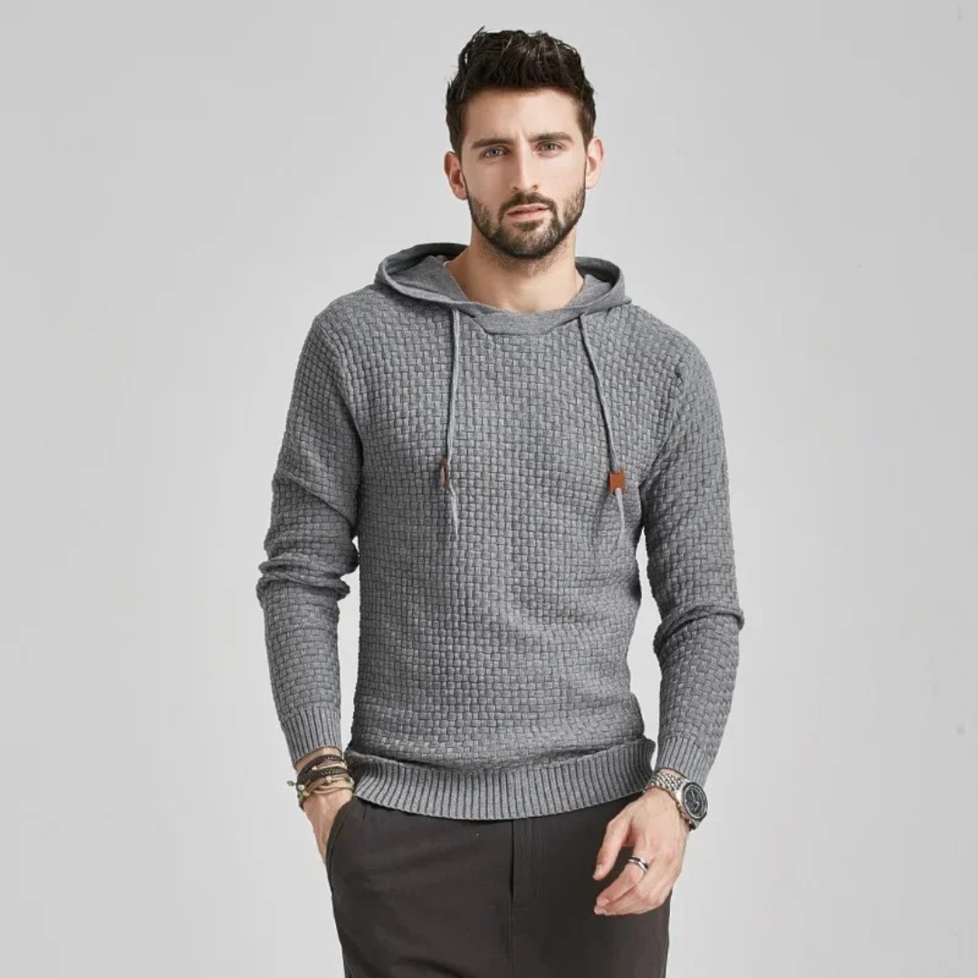 Herren Kapuzenpullover Kariert – Moderner Freizeit Hoodie mit Komfort und Stil