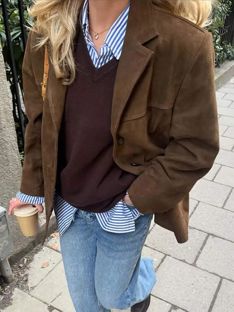 Damen Oversized Trenchcoat – Stilvoller Herbst- und Wintermantel für Business & Freizeit