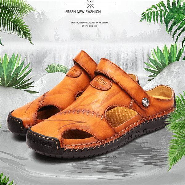 Dennis – Herren Outdoor-Sandalen aus Weichem Leder