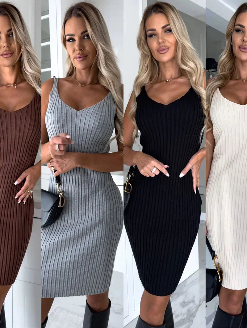 Angela – Strickset mit Cami-Kleid