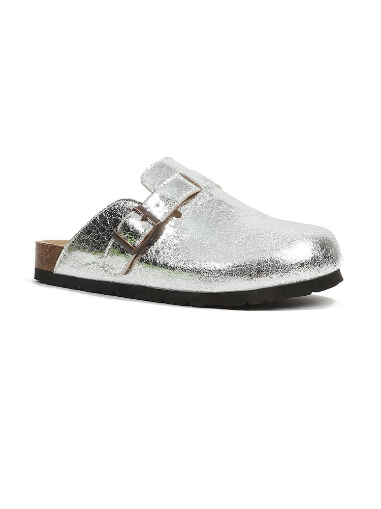 Sophie – French Retro Half Shoes with Closed Toe Area made of Vegan Leather