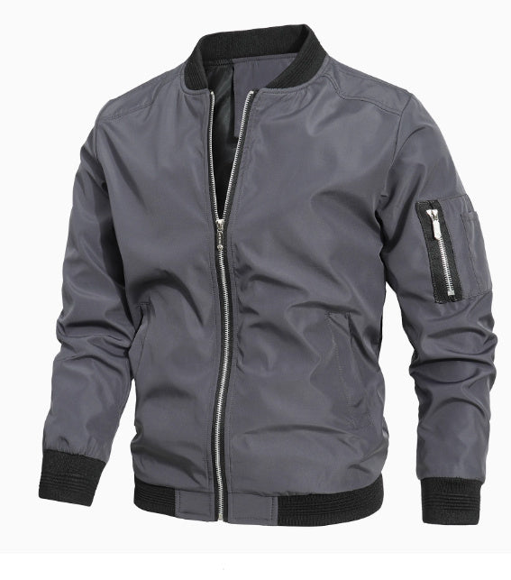 Men's Bomber Jacket Casual Streetwear – Modern Leisure Style for Everyday and City