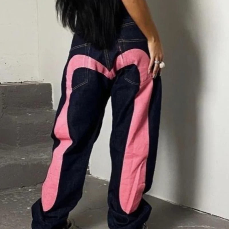 Jerry – Bequeme Herrenlose Jeans mit klassischem Druck