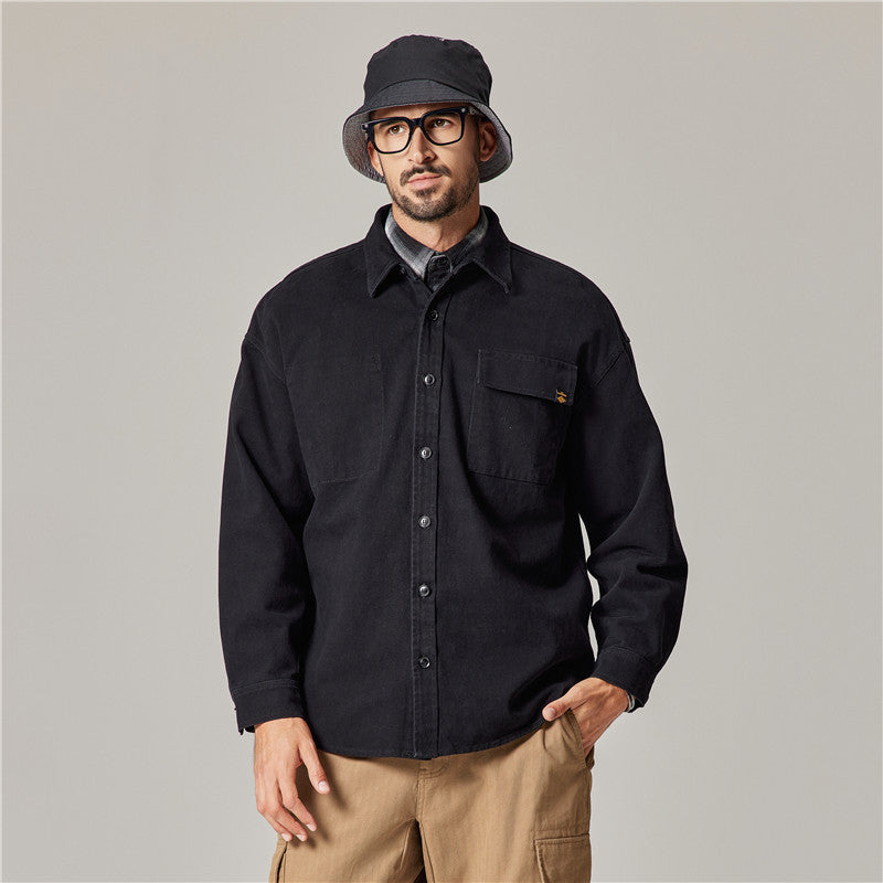 Sam – American Retro Shirt made of Heavy Cotton