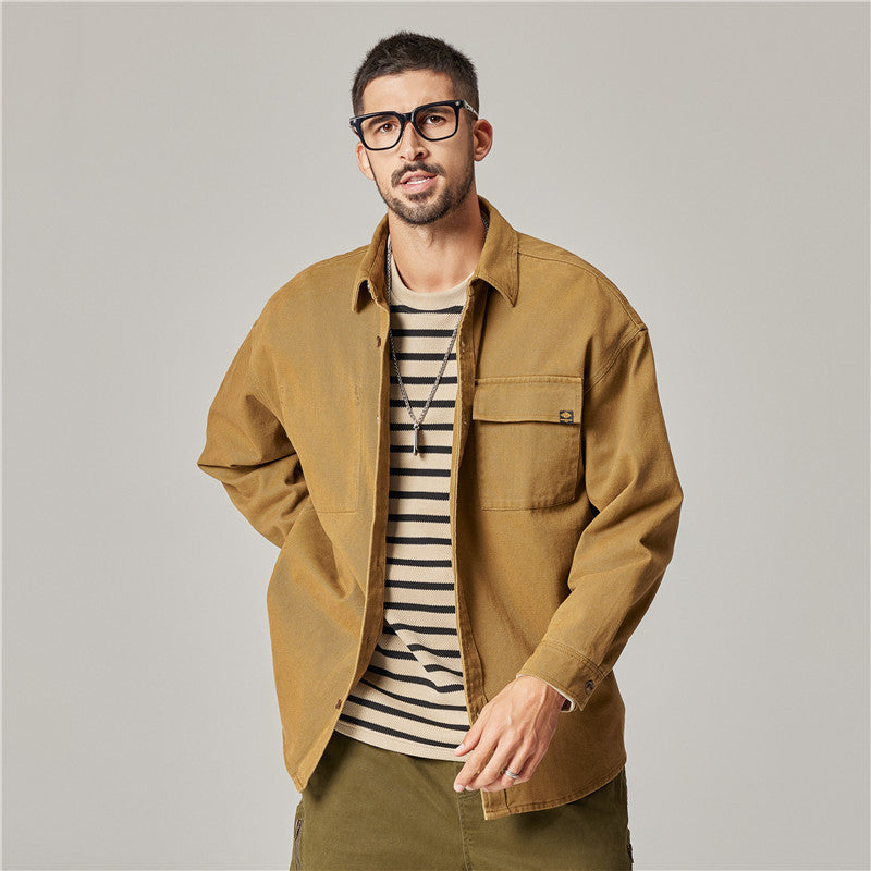 Sam – American Retro Shirt made of Heavy Cotton