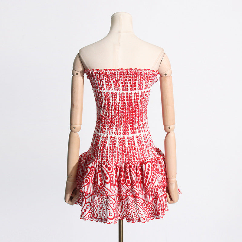 Sara – Modisches A-Linien-Kleid mit Falten für Strandpartys