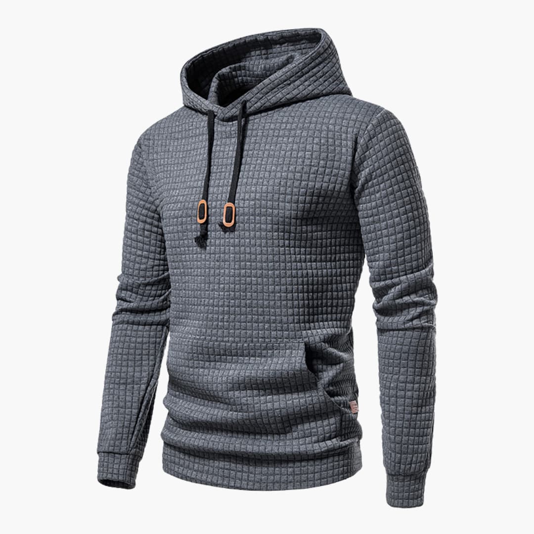 Herren Kapuzenpullover Kariert – Moderner Freizeit Hoodie mit Komfort und Stil