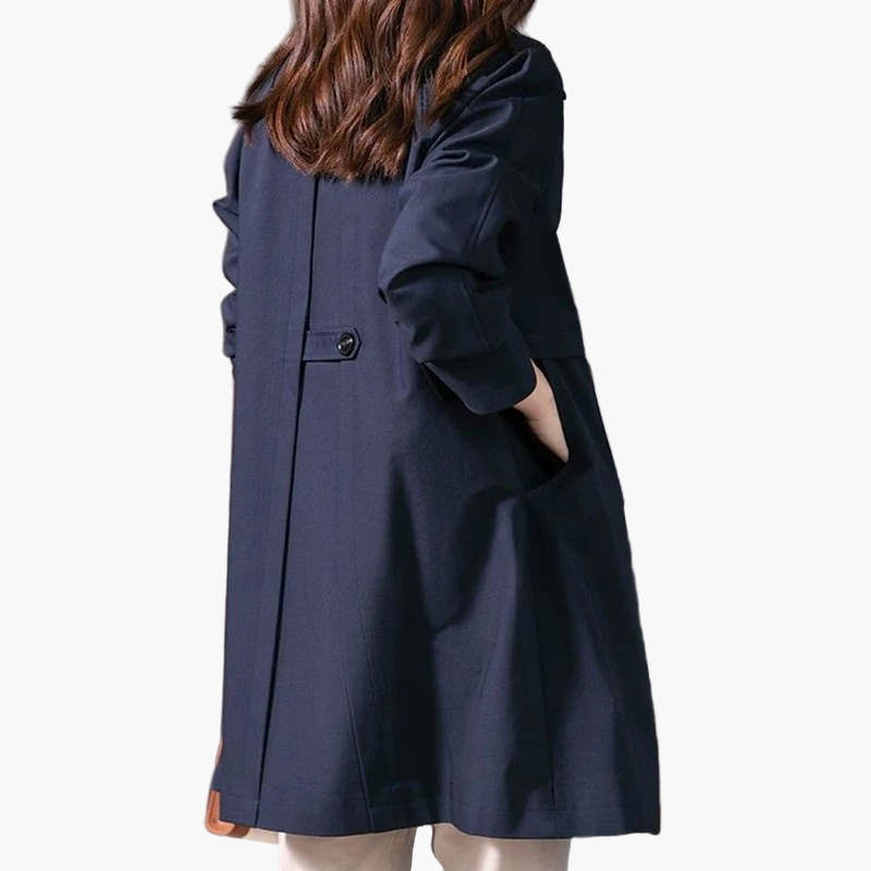 Damen Trenchcoat Kurz Elegant Klassisch für Büro und Alltag