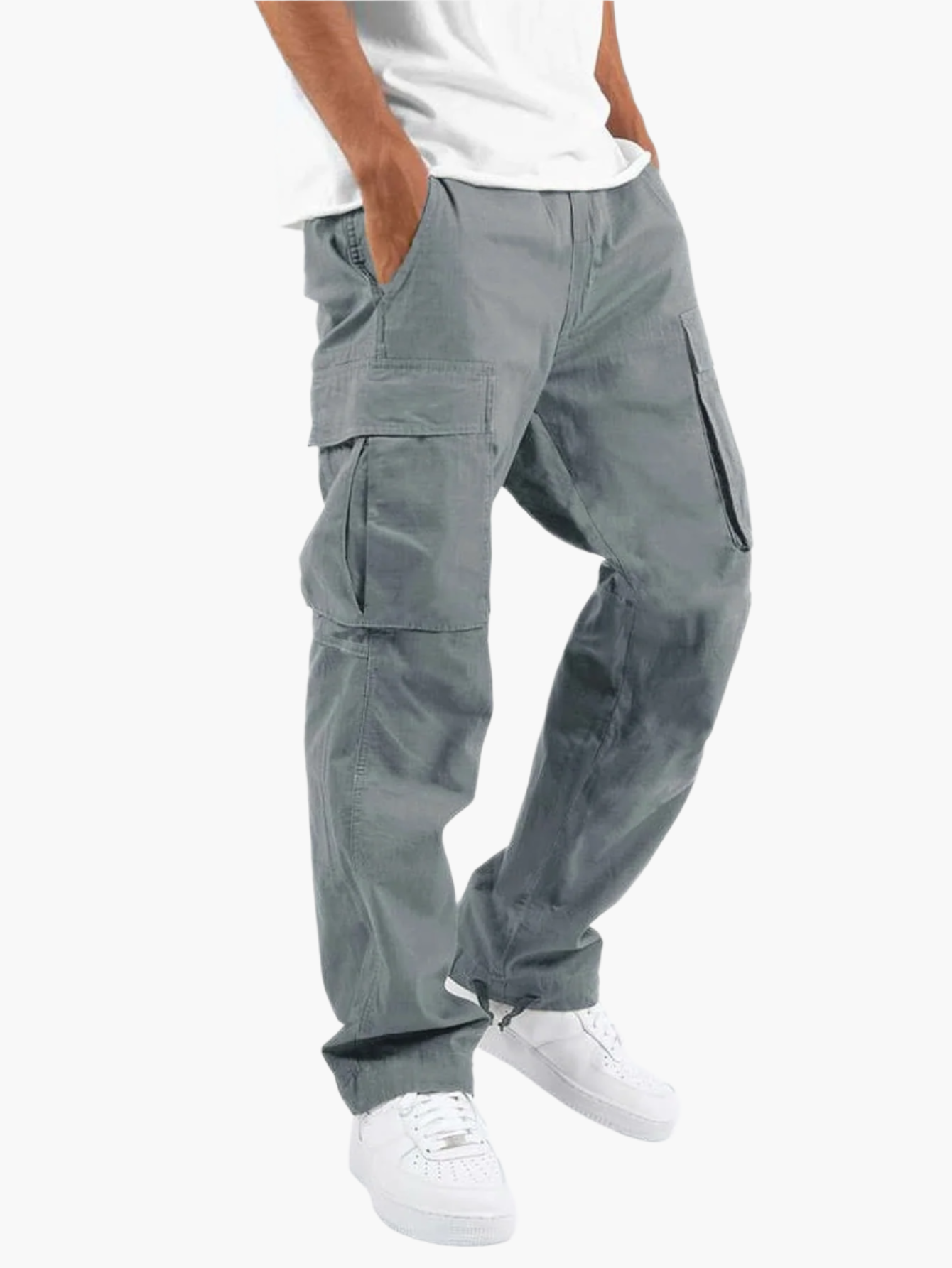 Herren Cargo-Hose Freizeit Streetwear – Bequeme Alltagshose mit Taschen & Modernem Schnitt