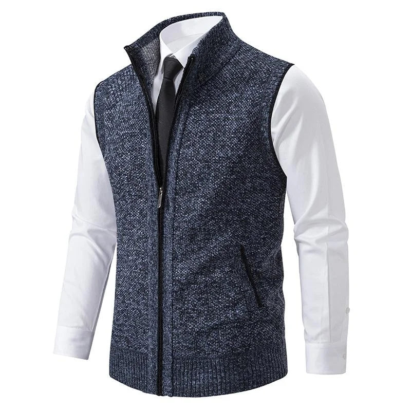 Phil – Knitted vest with zipper