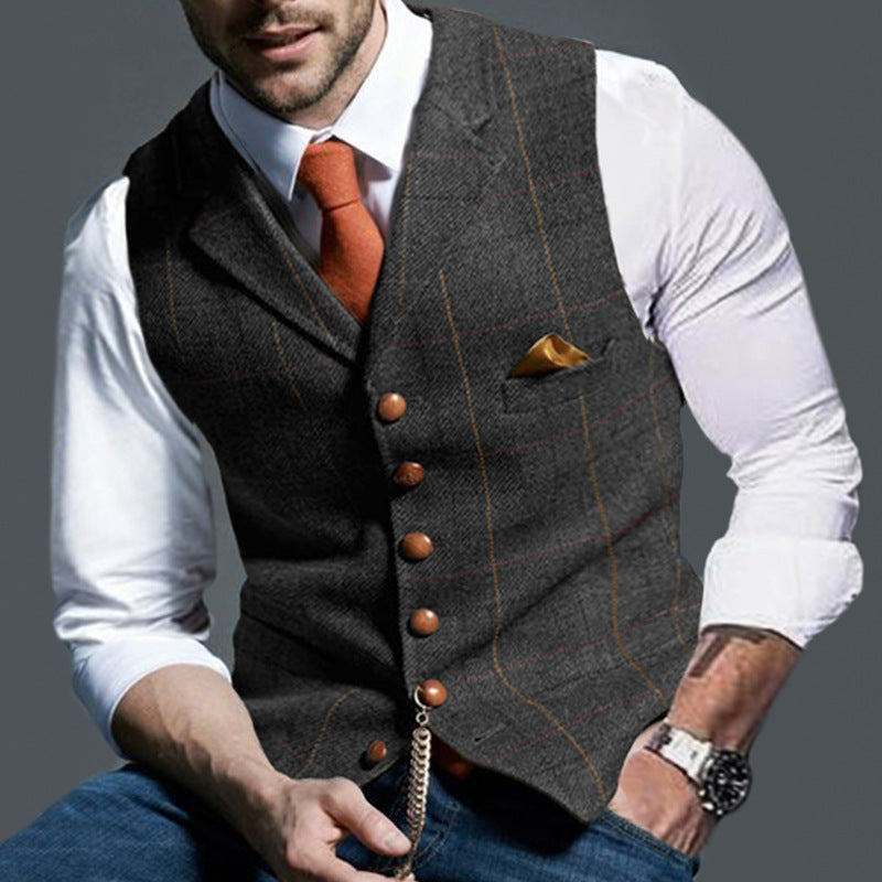 Conrad – Casual Check Slim Fit Men's Vest