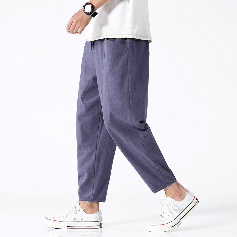 Herren Haremhose Casual Loose Fit – Lässige Freizeithose im modernen Streetwear-Stil