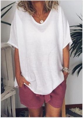 Deborah – Lockere Kurzarm-T-Shirts für Damen im Sommer