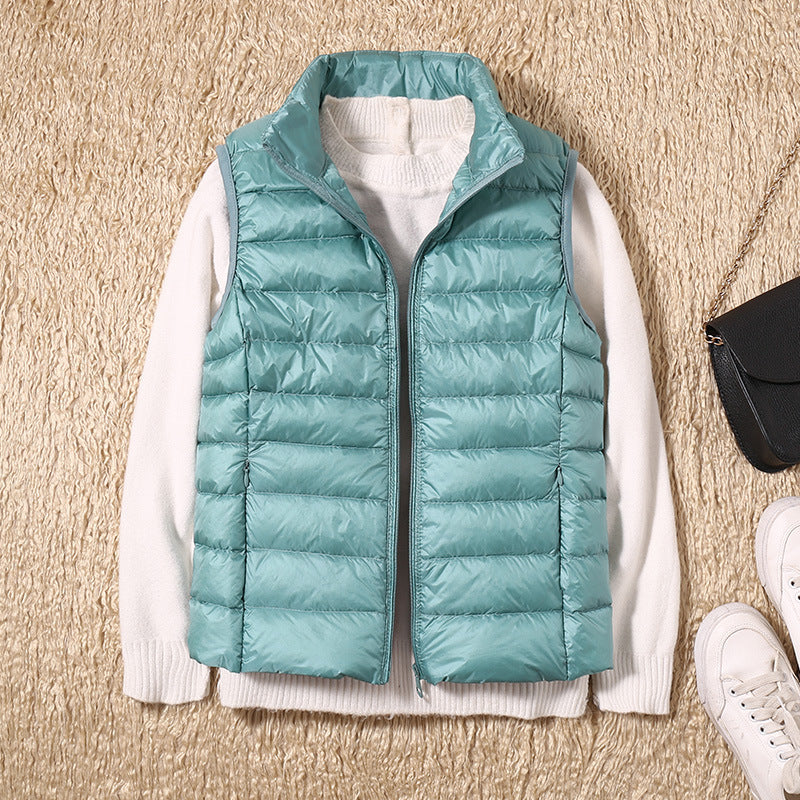 Damen Steppweste Leicht Daunenweste Modern Outdoor Alltag