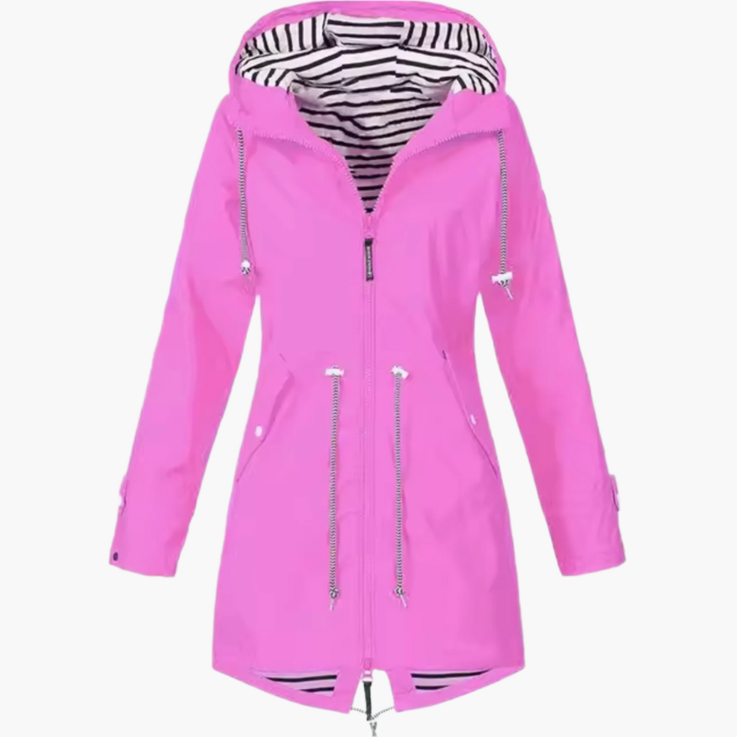 Damen Outdoor Regenjacke mit Kapuze – Wasserdichte Windjacke für Freizeit, Wandern & Alltag