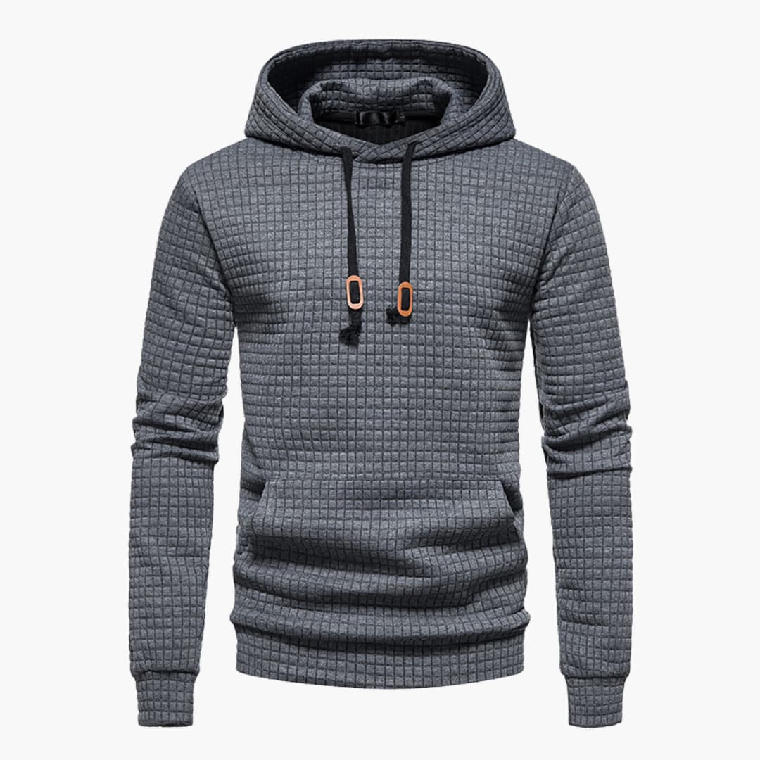 Herren Kapuzenpullover Kariert – Moderner Freizeit Hoodie mit Komfort und Stil
