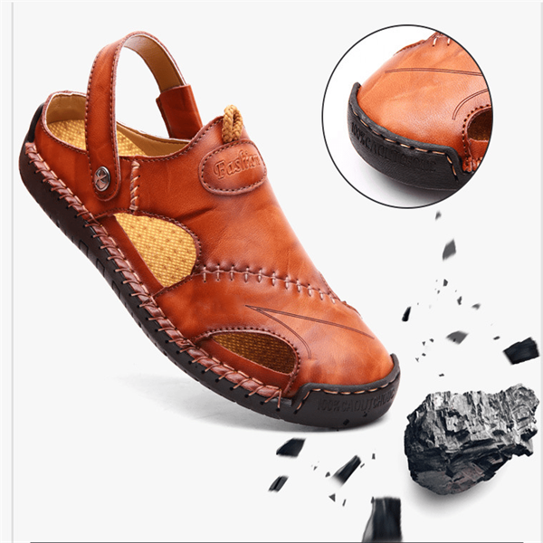 Dennis – Herren Outdoor-Sandalen aus Weichem Leder