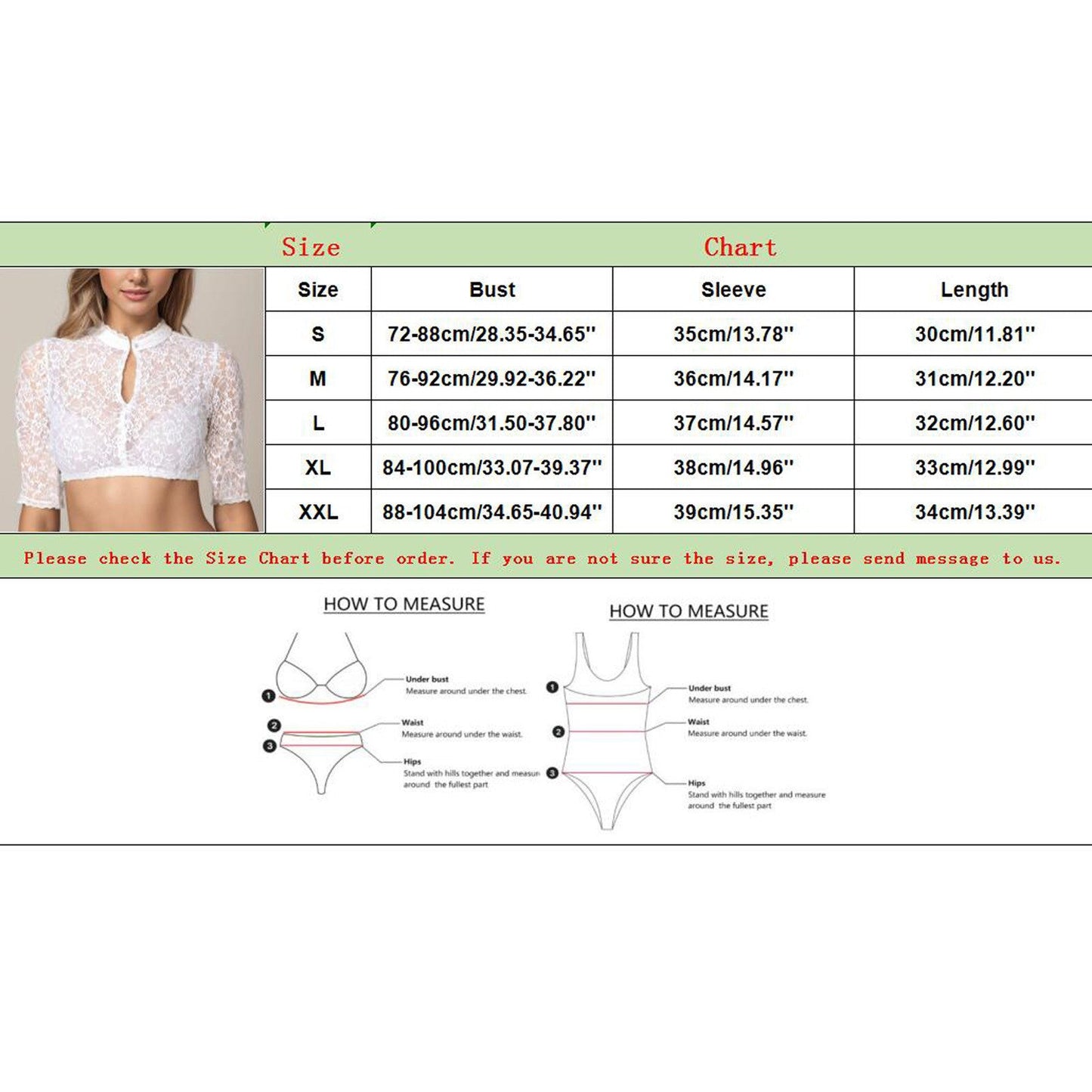 Holly – Women's undershirt with lace accents