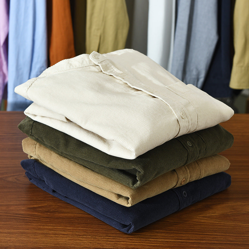 Geoff – Casual Corduroy Shirt for Men
