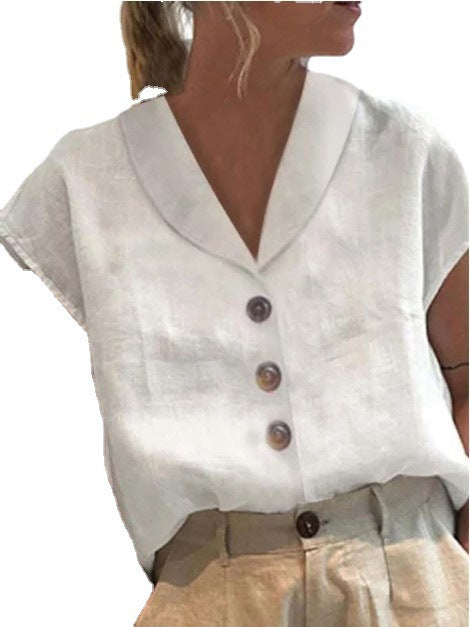 Zoe – Damenmode-Top aus Baumwolle und Leinen
