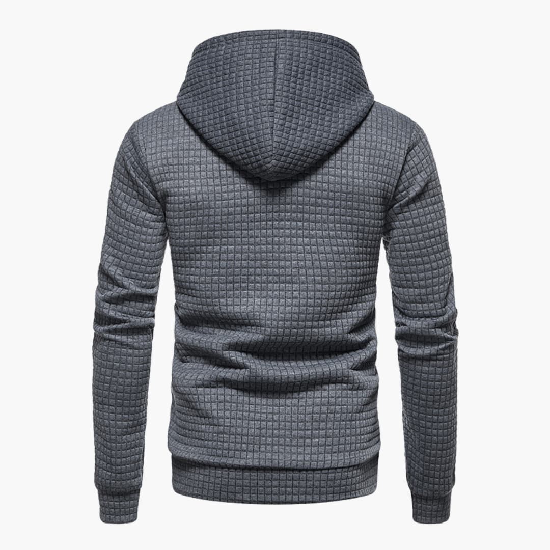 Herren Kapuzenpullover Kariert – Moderner Freizeit Hoodie mit Komfort und Stil