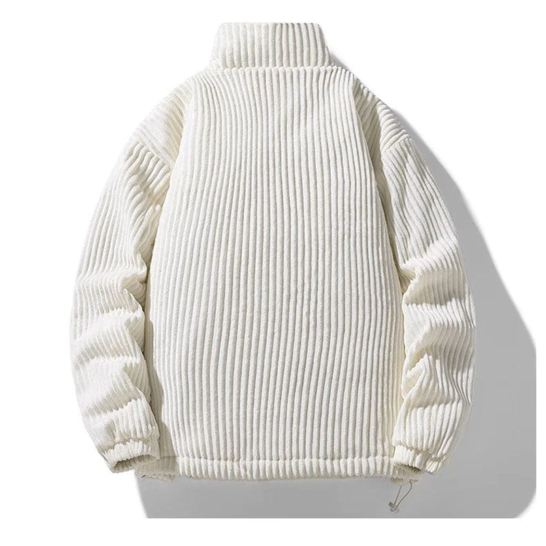 Men's Corduroy Jacket – Warm Stand Collar Casual Jacket for Autumn & Winter
