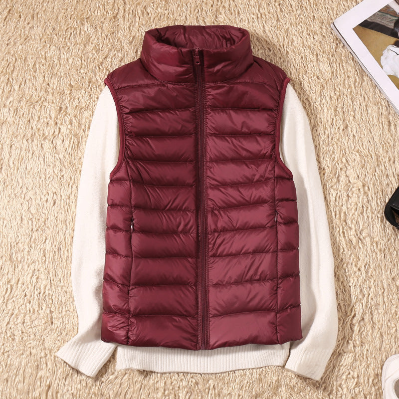 Damen Steppweste Leicht Daunenweste Modern Outdoor Alltag
