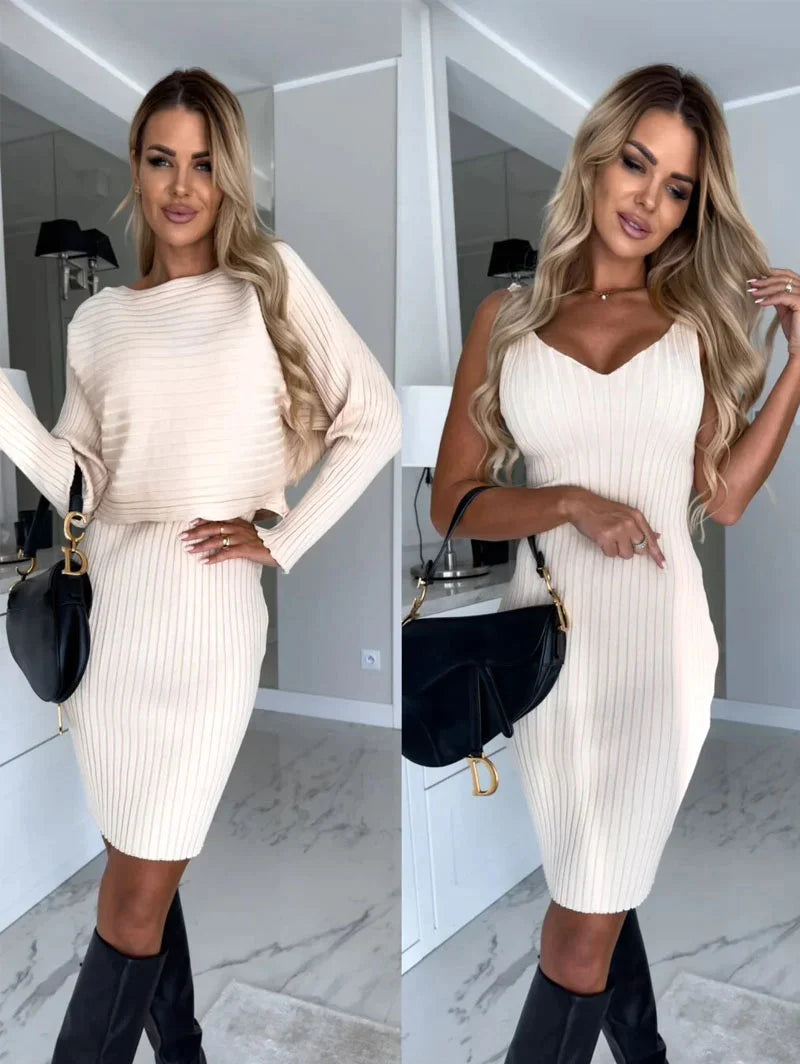 Angela – Strickset mit Cami-Kleid