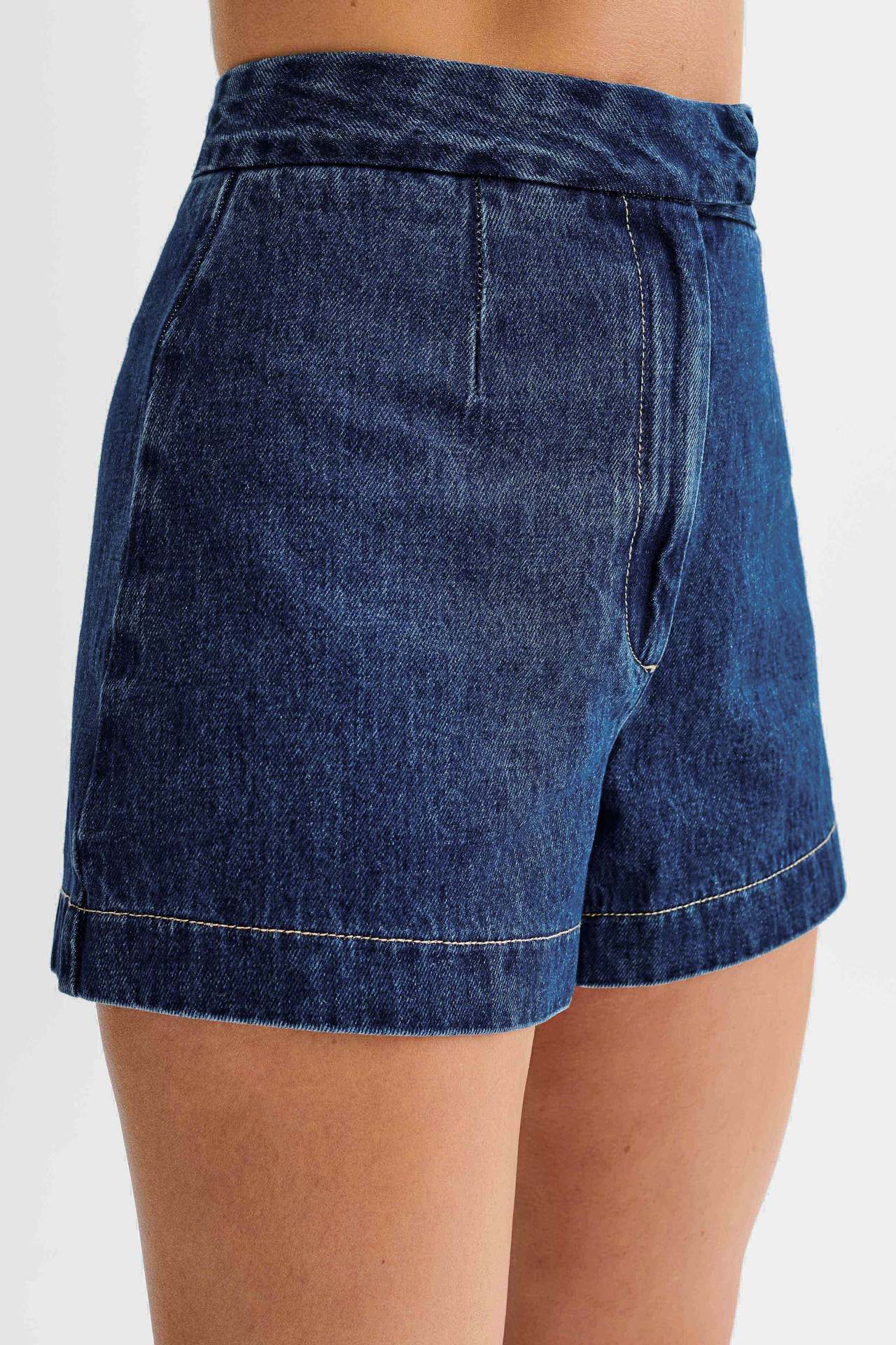 Damen Zweiteiler Jeansweste und High-Waist Shorts Set – Modisches Streetwear Outfit für Freizeit & Sommer