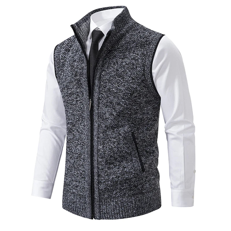 Phil – Knitted vest with zipper
