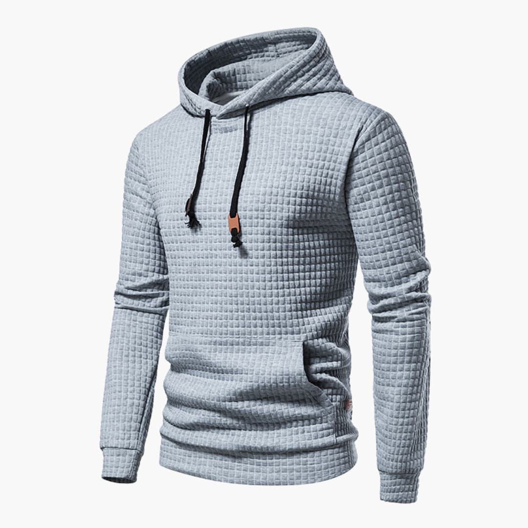 Herren Kapuzenpullover Kariert – Moderner Freizeit Hoodie mit Komfort und Stil