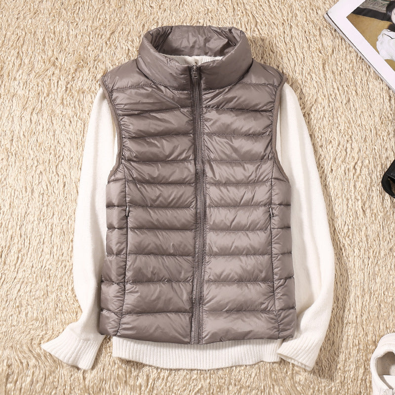 Damen Steppweste Leicht Daunenweste Modern Outdoor Alltag