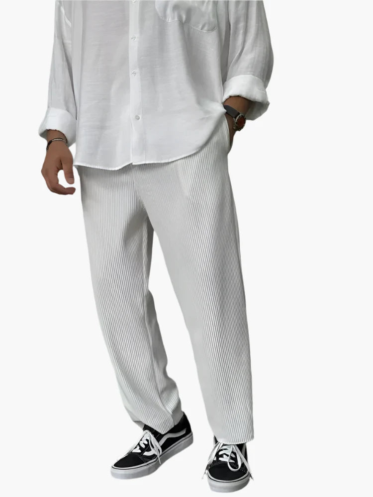 Herren Relaxed Fit Luxus-Hose – Eleganter und bequemer Alltagsstil für Freizeit & Büro
