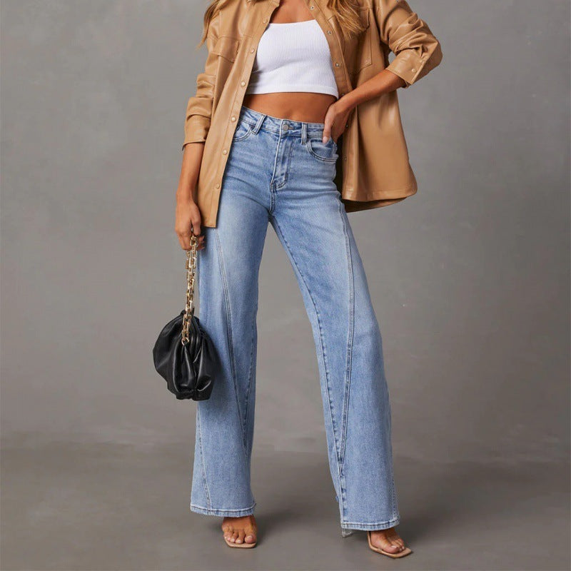 Kim – Patchwork-Weite Damenjeans
