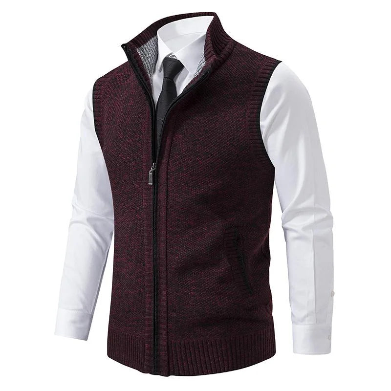 Phil – Knitted vest with zipper
