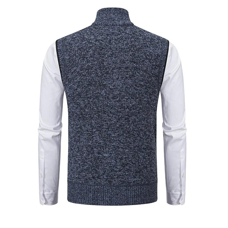 Phil – Knitted vest with zipper