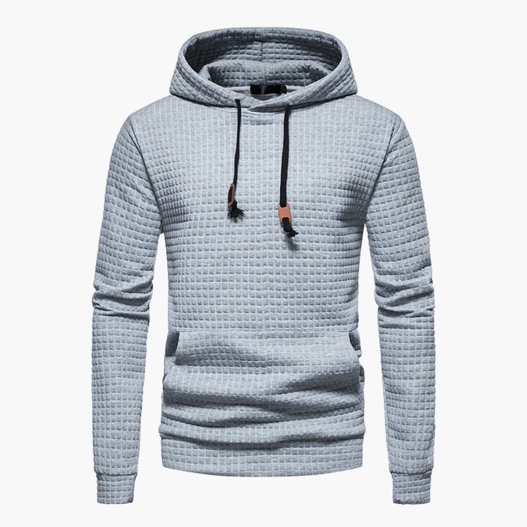 Herren Kapuzenpullover Kariert – Moderner Freizeit Hoodie mit Komfort und Stil