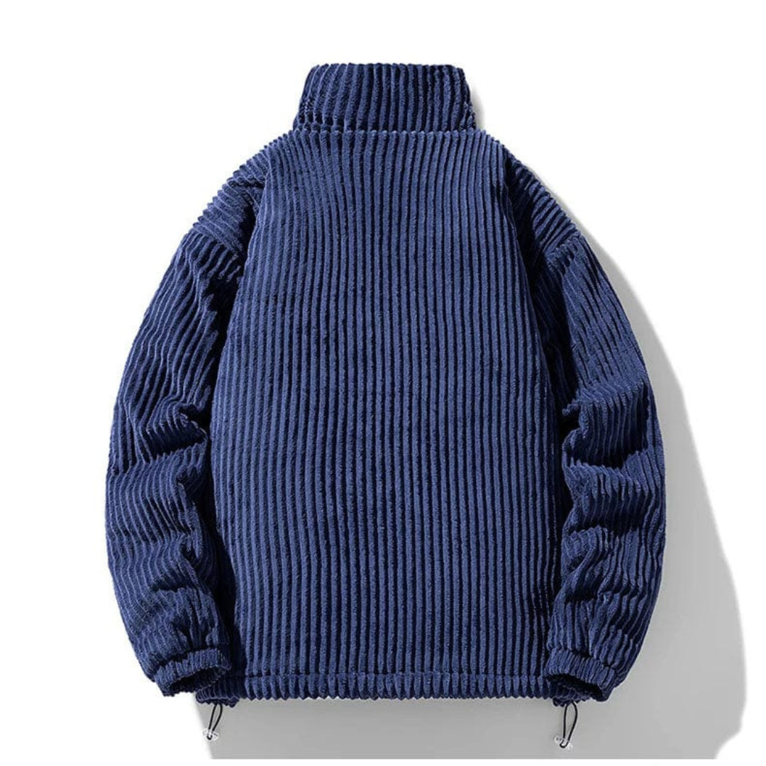 Men's Corduroy Jacket – Warm Stand Collar Casual Jacket for Autumn & Winter