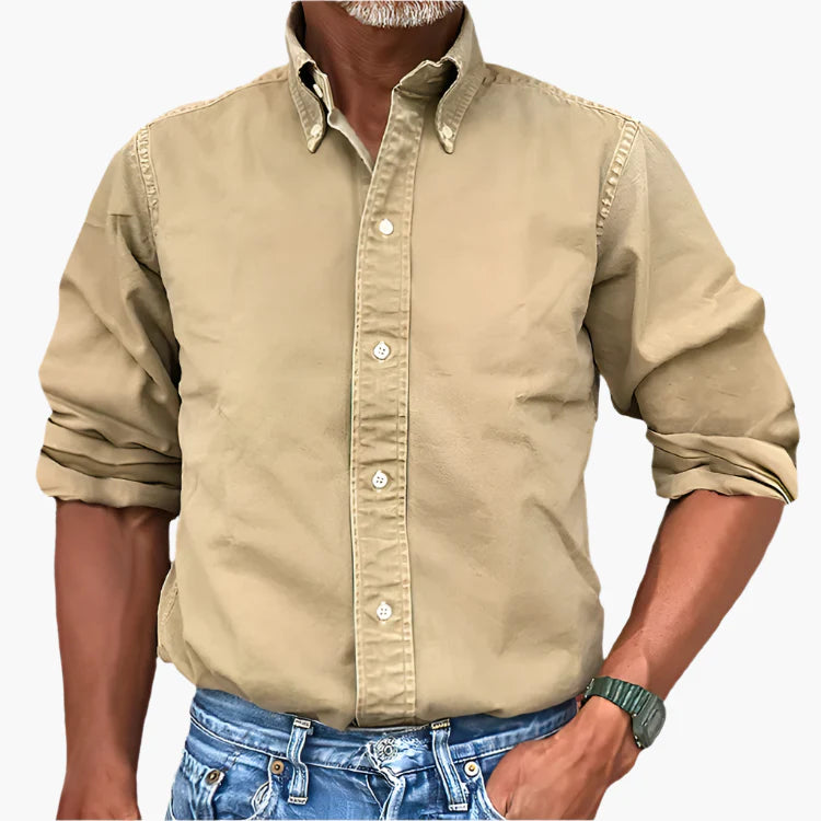 Herren Freizeit-Hemd Klassisch Langarm – Vielseitiges Business & Casual Hemd